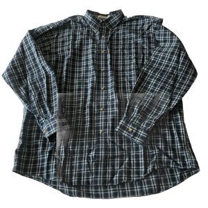LL Bean Mens Wrinkle Free Traditional Fit Button Up Plaid Size XL  Regular